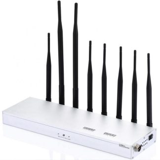 8 Bands Indoor Desktop / Wall-mounted Cell Phone 2G 3G 4G & WiFi / Bluetooth & Walkie-Talkie Signal Jammer