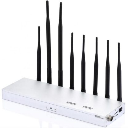 8 Bands Indoor Desktop / Wand montiert Handy 2G 3G 4G & WiFi / Bluetooth & Walkie-Talkie Signal Jammer