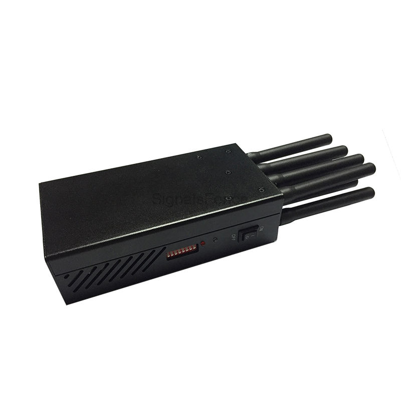 8 Bands Portable Handheld Cell Phone 2G 3G 4G & WiFi / Bluetooth & GPS & LoJack Signal Jammer - Image 2