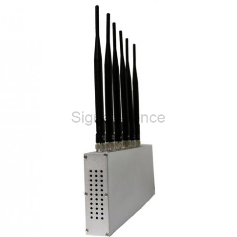 6 Bands Indoor Desktop / Wall-mounted Cell Phone 2G 3G 4G & WiFi / Bluetooth Signal Jammer - Image 2