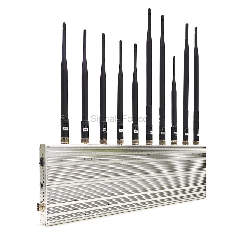 10 Bands Indoor Desktop / Wall-mounted Cell Phone 2G 3G 4G & WiFi / Bluetooth & Walkie-Talkie & Remote Control Signal Jammer - Image 3