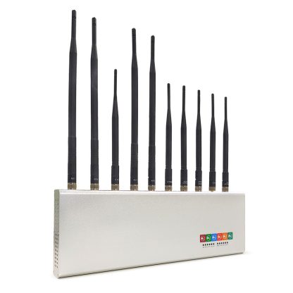10 Bands Indoor Desktop / Wall-mounted Cell Phone 2G 3G 4G & WiFi / Bluetooth & Walkie-Talkie & Remote Control Signal Jammer - 画像 (2)