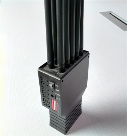 10 Bands Portable Handheld Cell Phone 2G 3G 4G & WiFi / Bluetooth & GPS & LoJack Signal Jammer