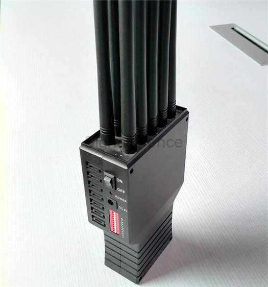 10 Bands Portable Handheld Cell Phone 2G 3G 4G & WiFi / Bluetooth & GPS & LoJack Signal Jammer